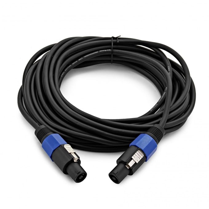 Essentials 2-polige NL4 Luidsprekerkabel, 10 m