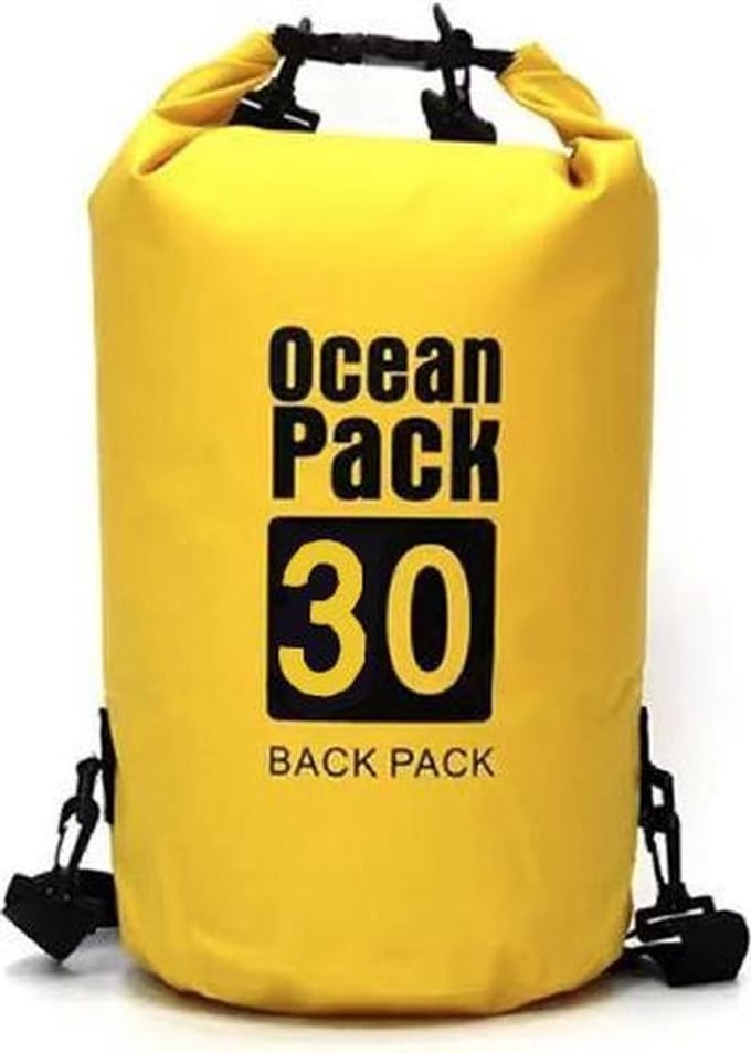 Nixnix® - Waterdichte Tas - Dry bag - 30L - Geel - Ocean Pack