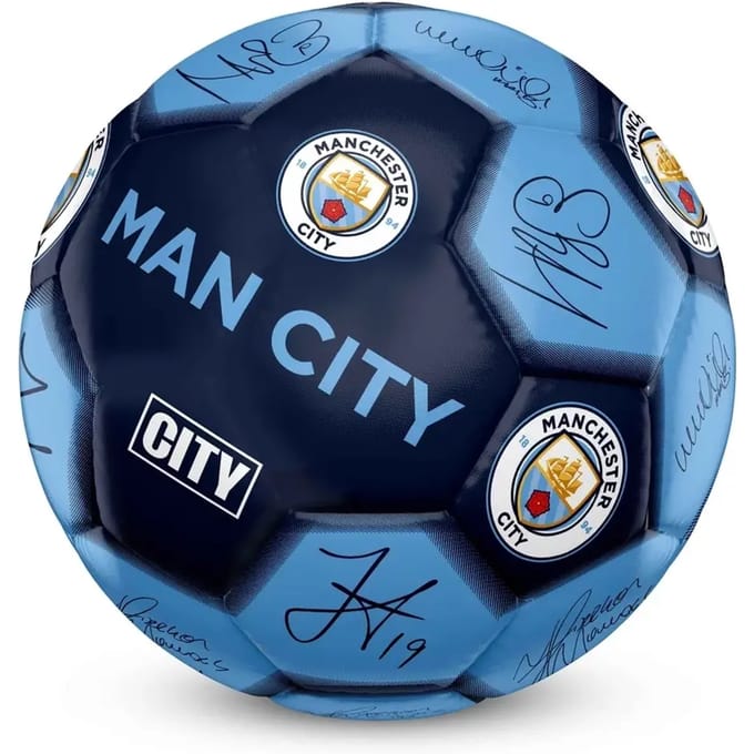 Manchester City - voetbal met handtekeningen - maat 5