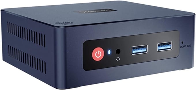 Mini PC - Compacte Computer - Multimediale Entertainment - Dubbele 4K Uitgangen - 15.5 x 10.2 cm - Zwart