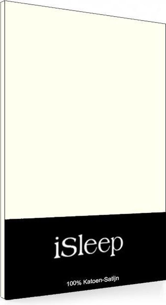 iSleep Satijn Kussenslopen (2 stuks) - 60x70 cm - Licht Beige