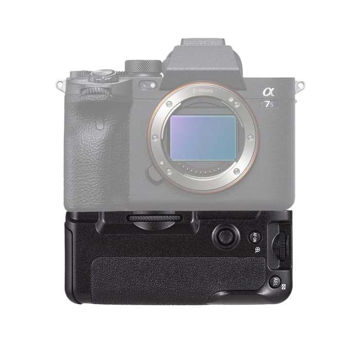 VG-C4EM Verticale Batterijgrip Houder met Dubbele Batterijsleuven Compatibel met Sony A9/ A7R4/ A7M4/ zwart