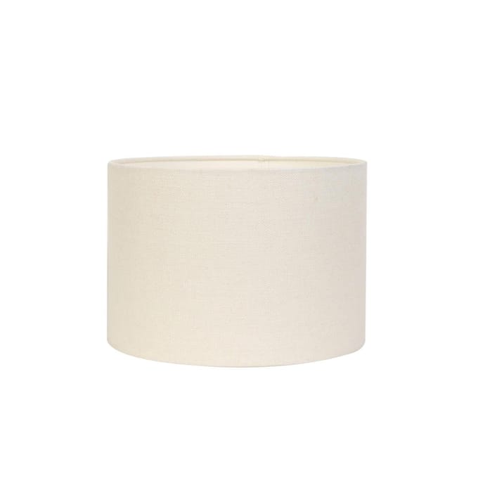Light & Living Cilinder Lampenkap Livigno - Eiwit - Ø25cm - Landelijk