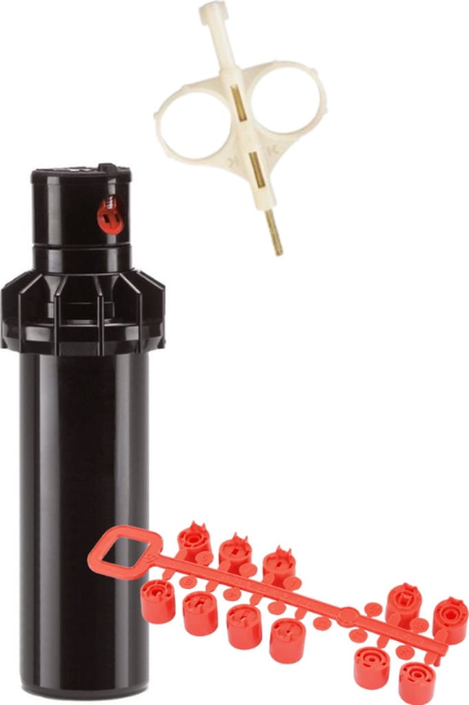 K-Rain pop-up turbinesproeier, type RPS75, abs pop-up, uitschuifhoogte 10 cm voor kleine sproei oppervlakten