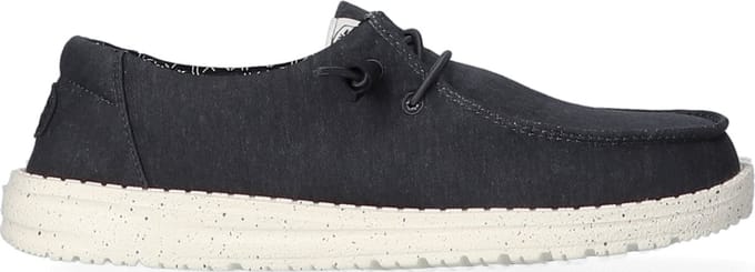 HEYDUDE Wendy Canvas Dames Instappers Black Maat 36
