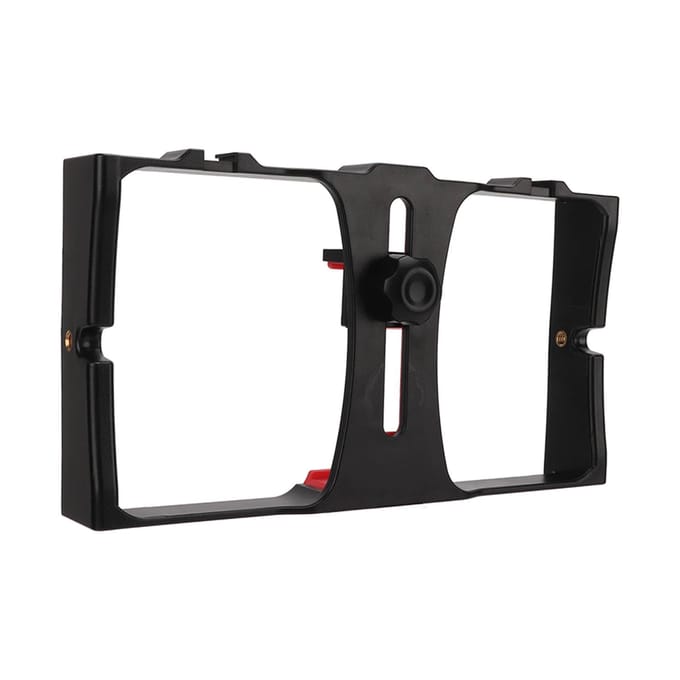 Telefoon Videocamera Kooi ABS Draagbaar Handheld Smartphone Video Stabilisator Rig voor Livestreaming rood