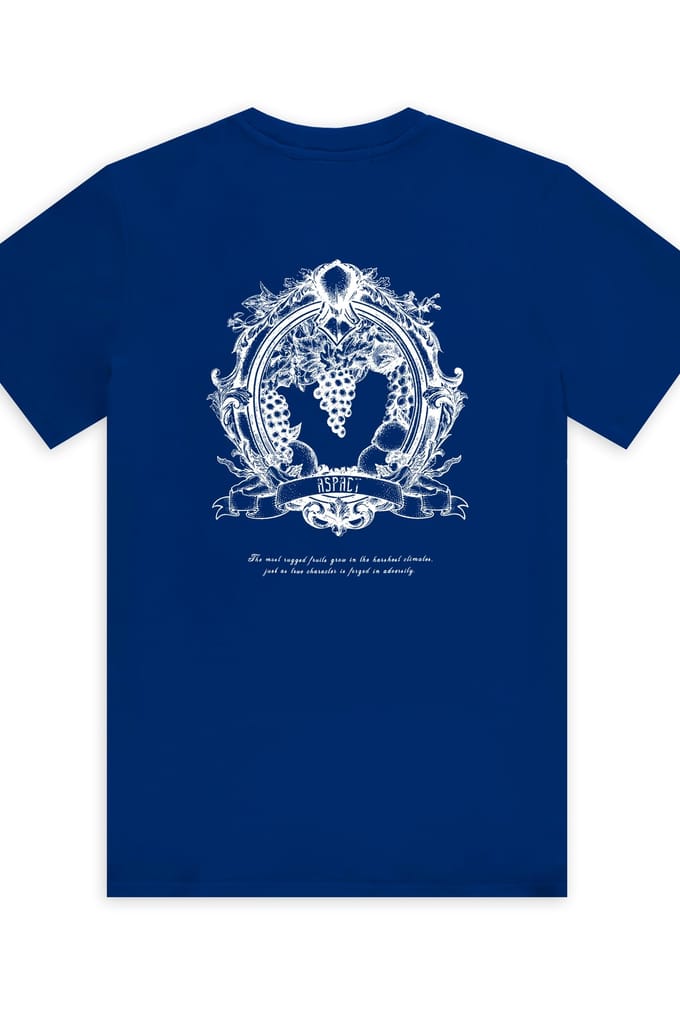 Aspact Unisex Zain Tee Blue Größe: S | Hemden Outlet | Unisex | Blau