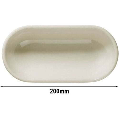 GGM Gastro (24 Stück) TEOS - Schale oval - Länge: 200mm - Creme Crème