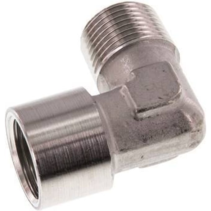 G 3/8'' x R 3/8'' F/M RVS L-Fitting 90graden 150 Bar - FL2E-FM-S-038GR