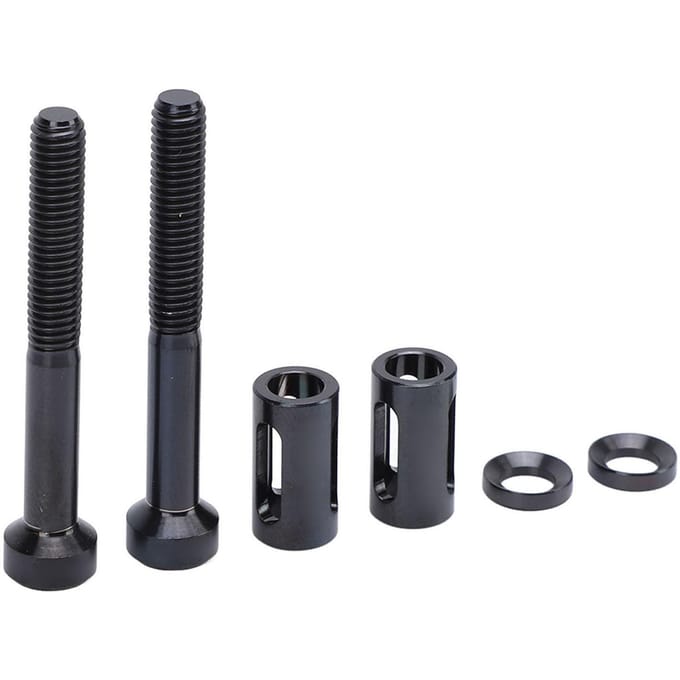 2 Set Fietshouder Verlengde Bevestigingsschroeven Ti Legering Fietshouder Verlengde Schroeven black