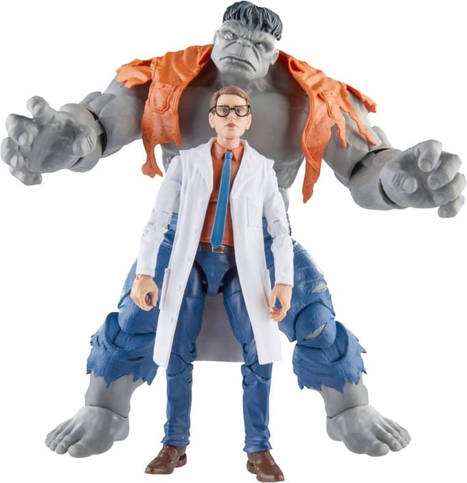 Hasbro The Avengers - Avengers: Beyond Earth's Mightiest Marvel Legends Gray Hulk & Dr. Bruce Banner 15 cm Actiefiguur - Multicolours