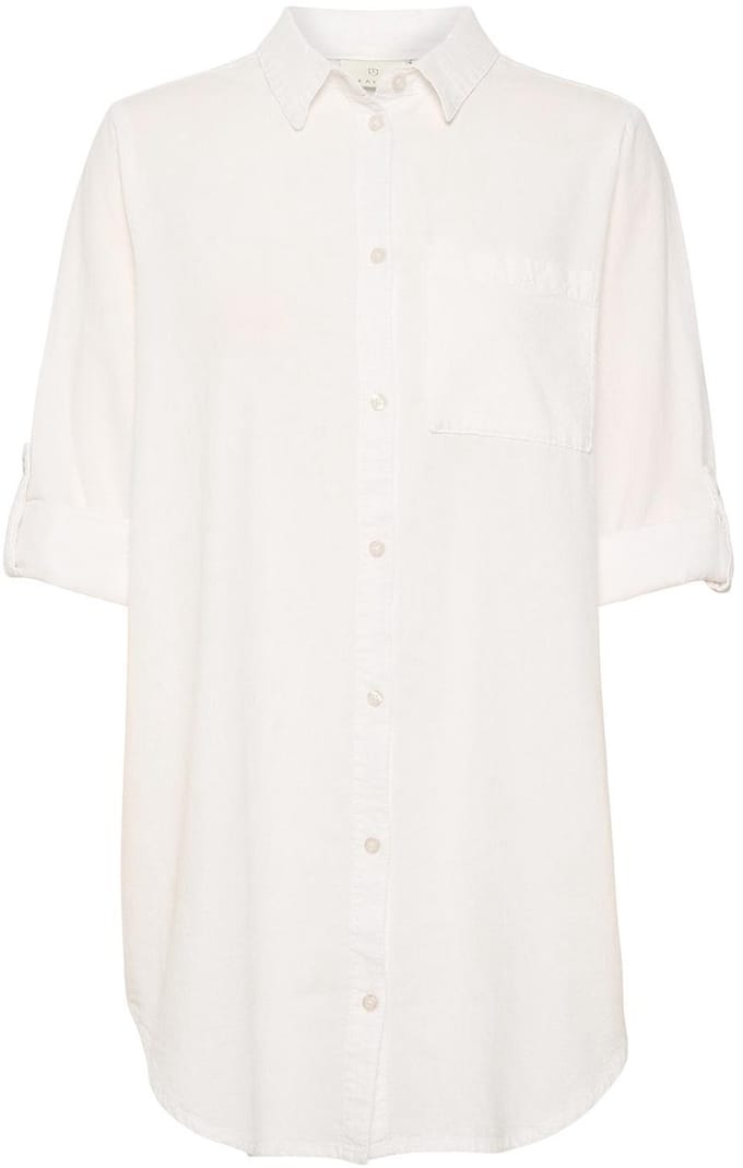 Kaffe KAnaya Shirt Tunic Dames Tuniek - Chalk