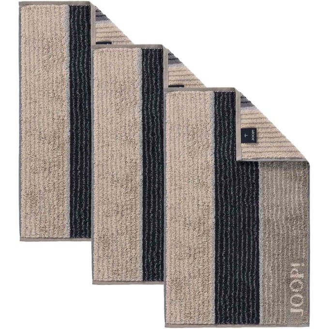 JOOP! Gastendoekje Classic Frottier Een maat, 30x50 Set van 3