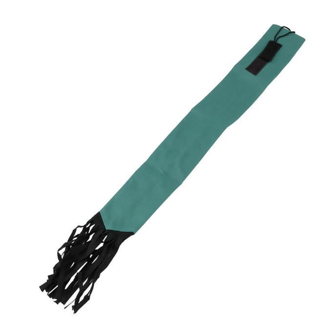 Paardenstaart Beschermtas Non-woven Stof Paardenstaart Beschermer met Franje Klittenband Ontwerp Groen groen