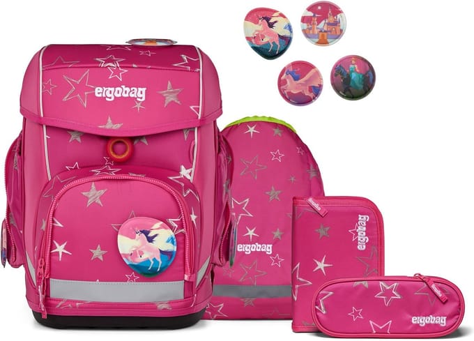 ergobag schooltas Cubo Set 5-delig SternzauBär roze