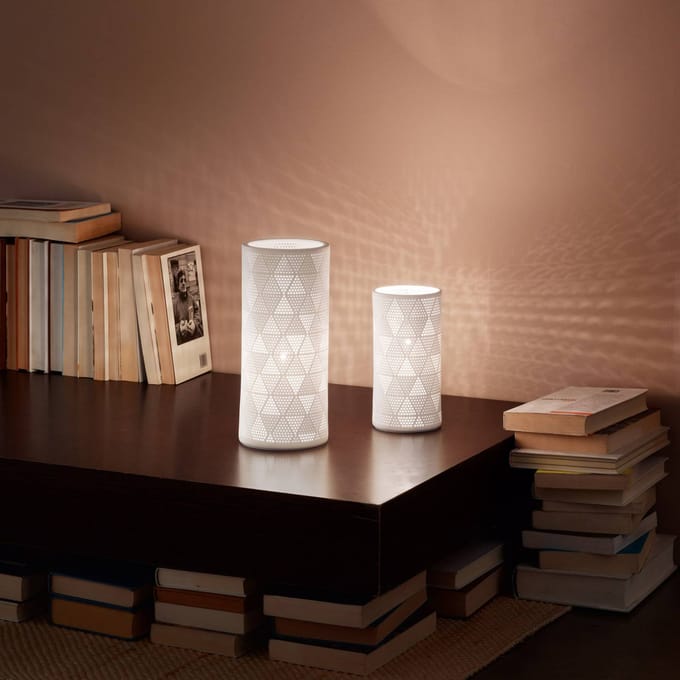 Fabas Luce Tafellamp Micol van keramiek, hoogte 20 cm
