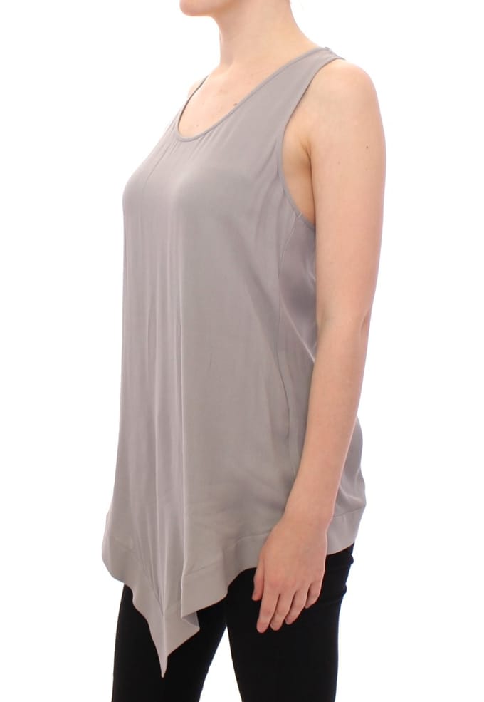 Highlow Hemline Mouwloze Top