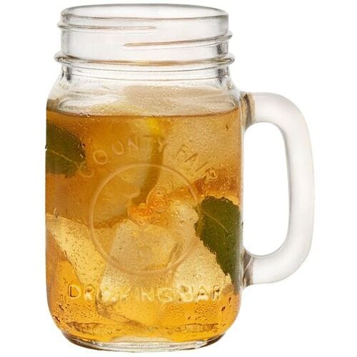 Libbey Drinking Jar Waterglazen - Drinkglazen Set - Transparant Glas - 488 ml - 12 Stuks