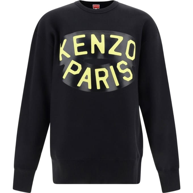 Kenzo Paris groot logo zwart sweatshirt