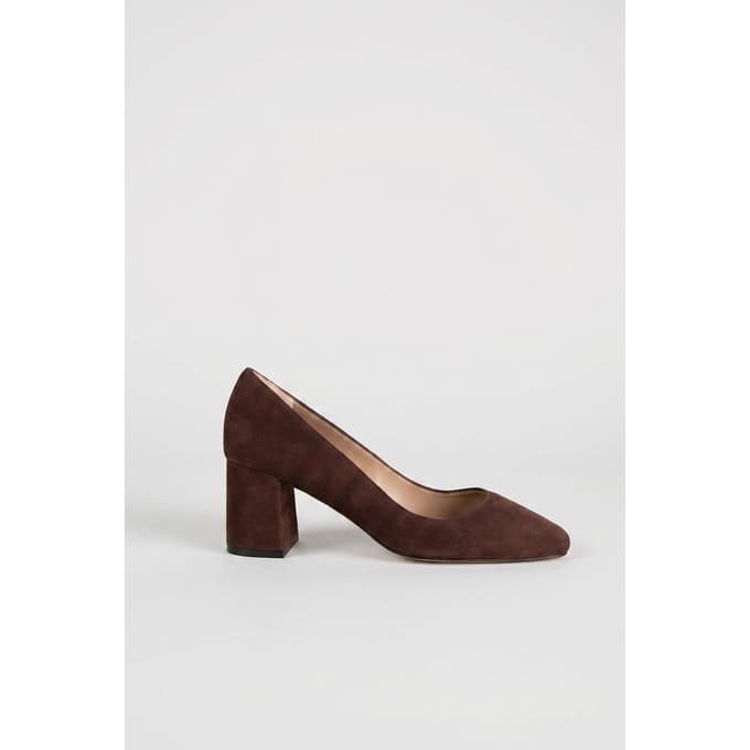 LK Bennett Sally Closed Courts Chocolate Taglia: 41 | Tacchi Alti Outlet | Donna | Marrone
