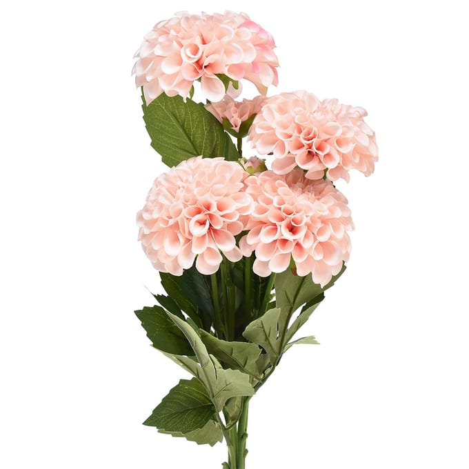 Kunst Dahlia Kunstbloemen Roze Met 5 Bloemen 50cm