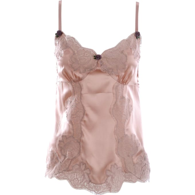 Dolce & Gabbana Women Laced Flower Buttons Top