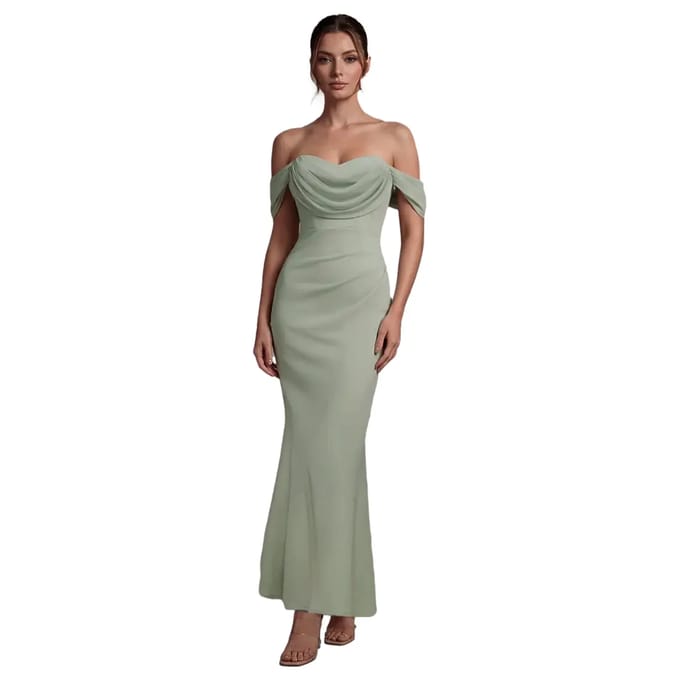 Vrouwen chiffon jurk Goddiva Maxi