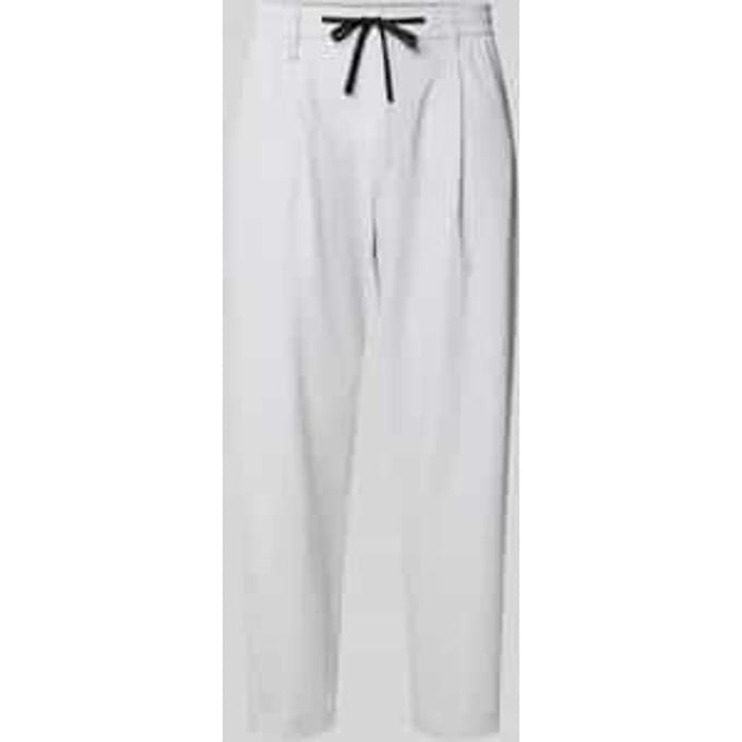Tapered fit broek met tunnelkoord, model 'CONVERT PLEAT'
