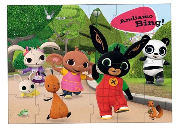 Bing vloerpuzzel 24 stukjes - Let's Go ! Kinderpuzzels