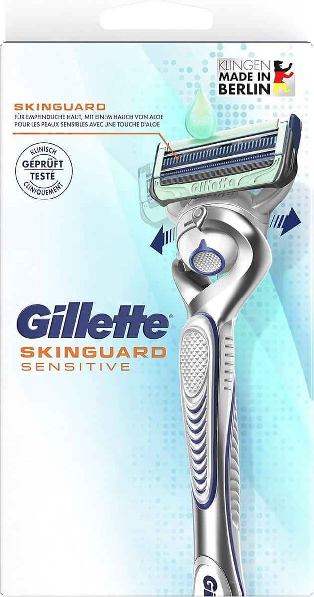 Gillette Skinguard Sensitive - Scheerapparaat met Aloë Vera - 1 Navul Mesje