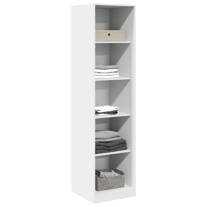 vidaXL - Kledingkast - 50x50x200 - cm - bewerkt - hout - wit