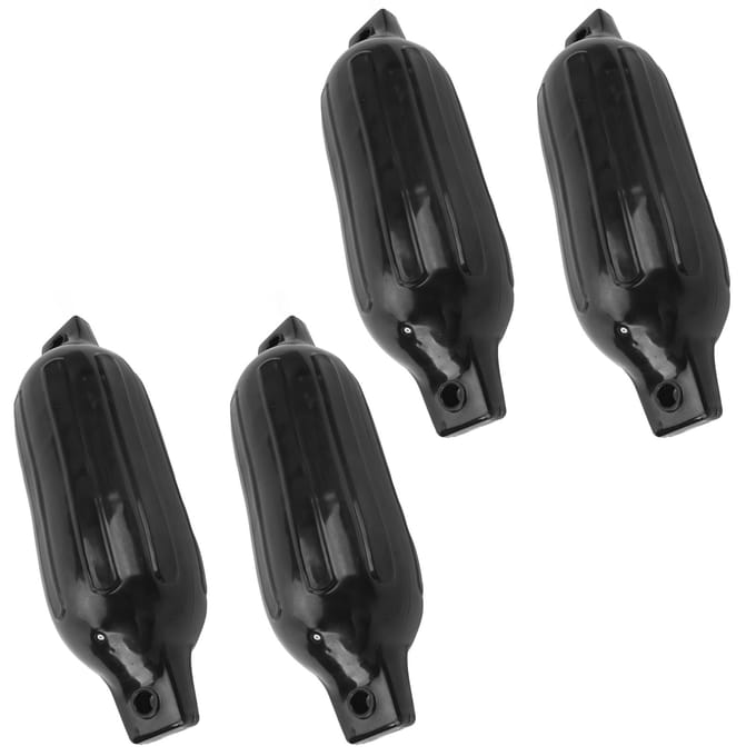 Kit Pare-chocs Bateau Gonflable Bouées Côtelées Protectrices Amarrage pour Yacht Ponton Bateau de Pêche Marine gray