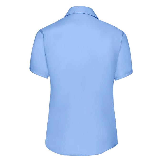 Russell Collection Dames/Dames Ultimate Non-Iron Shirt met Korte Mouwen (Heldere lucht)