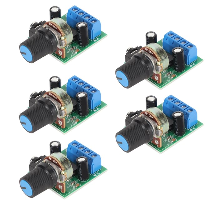 5 STUKS LM386 Eindversterkerbord Mini 0,5W tot 10W Luidspreker DC 3V tot 12V Geluidsvermogen Versterkermodule