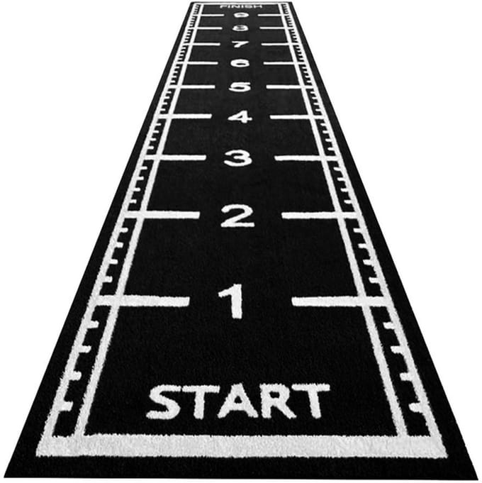 ForzaFit Sprinttrack kunstgras - Indoor/Outdoor - 10 x 2 meter - Zwart - 17 mm