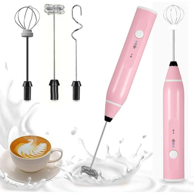 Mini Elektrische Handheld Melkopschuimer Elektrische Eierklopper Met USB Elektrische Klopper Mixer Voor Melkopschuimer Cappuccino