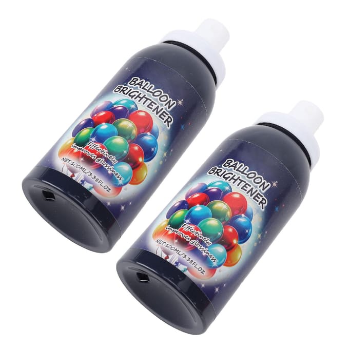 2 Stuks Balloon Shine Spray 100ml Ballonnen Glansspray voor Feest Bruiloft Vakantie Viering black