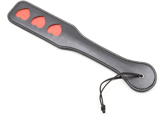 Smart Moves - Heart Paddle - 32 cm - Zwart/Rood