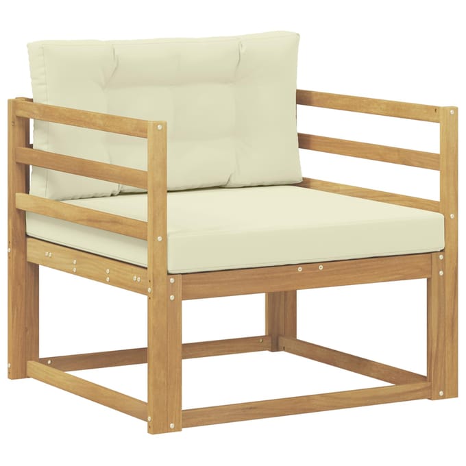 vidaXL - Buiten - Midden - Sofa - Polyester - Wit