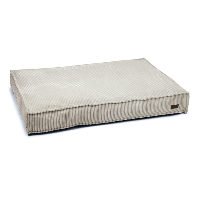 Designed by Lotte Loungerkussen Ribbed, lichtgrijs ca. 120x80x15cm hond