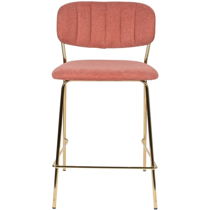 Housecraft Living Jolien Barkrukken 65 cm Goud/ Roze - Set van 2