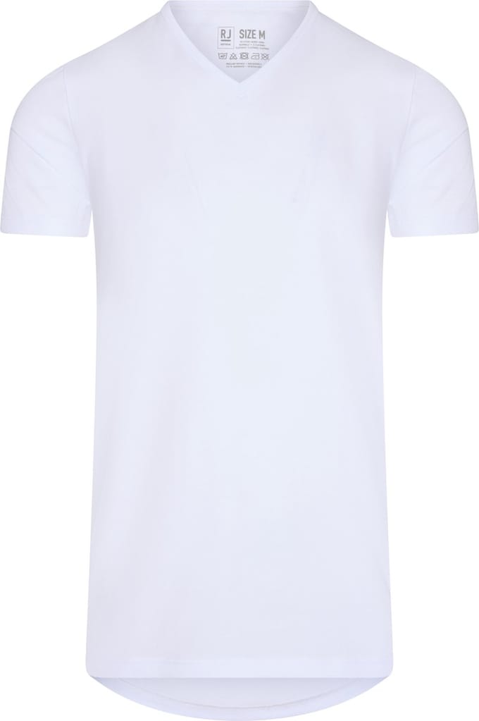 RJ Bodywear Everyday Venlo T-shirt (2-pack) - heren T-shirt met V-hals - wit
