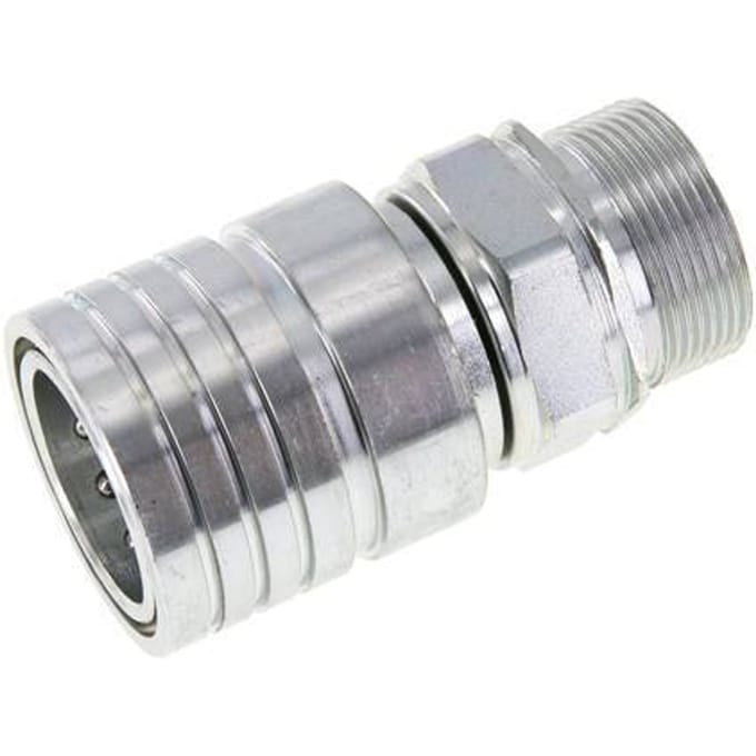 Stalen DN 25 Hydraulische Koppeling Snelkoppeling 30 mm S Knelring ISO 7241-1 A/8434-1 D 34.3mm