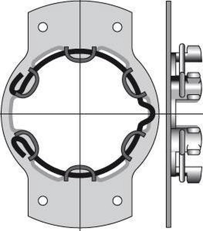 Motorsteun voor Somfy rolluik motoren