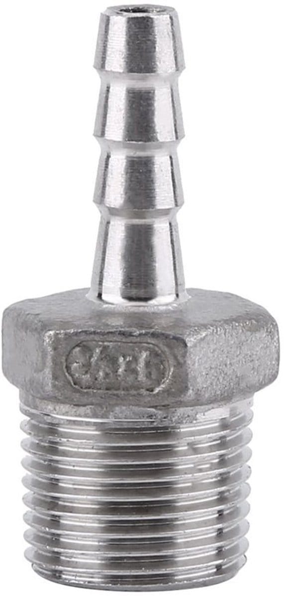 Dailygoody - Male Thread Pipe Fitting - Barb Pipe Fitting - 3/8"X6mm