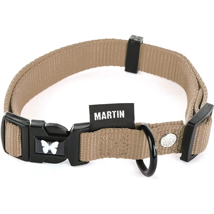 Verstelbare nylon hondenhalsband klassiek Martin Sellier M
