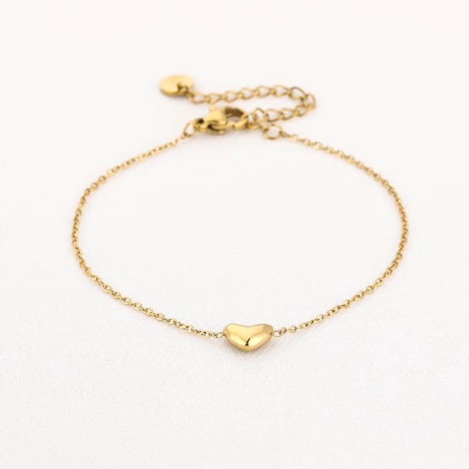 Bol hartjes armbandje- valentijn- moederdag- dames sieraad