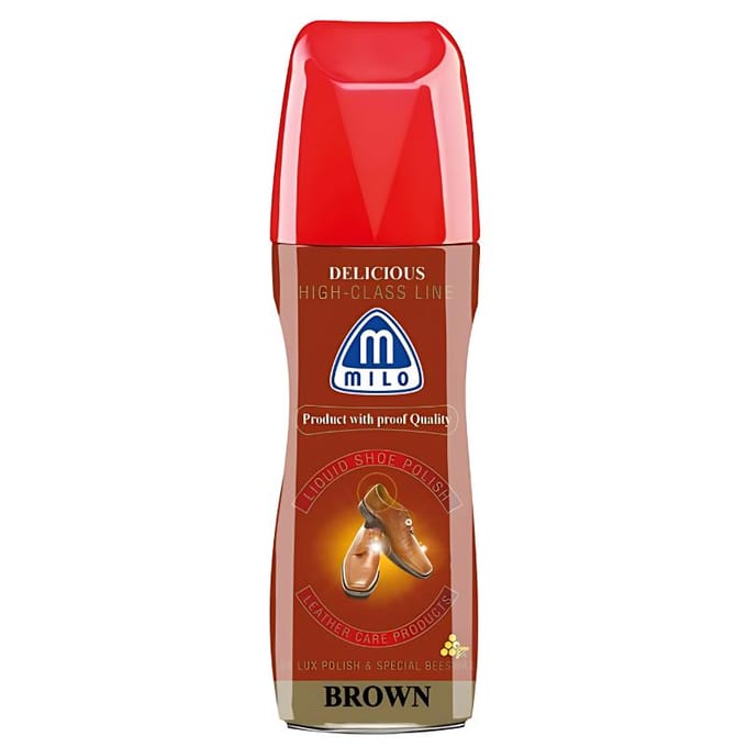 Mattes Milo Cirage Liquide pour Chaussures Marron 75ML