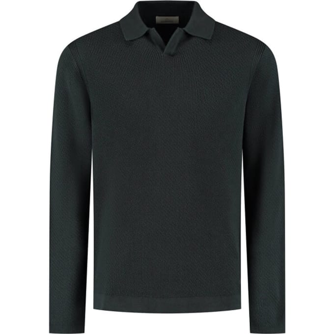 Dstrezzed Kostas Knitted Longsleeve Polo Heren - Maat M