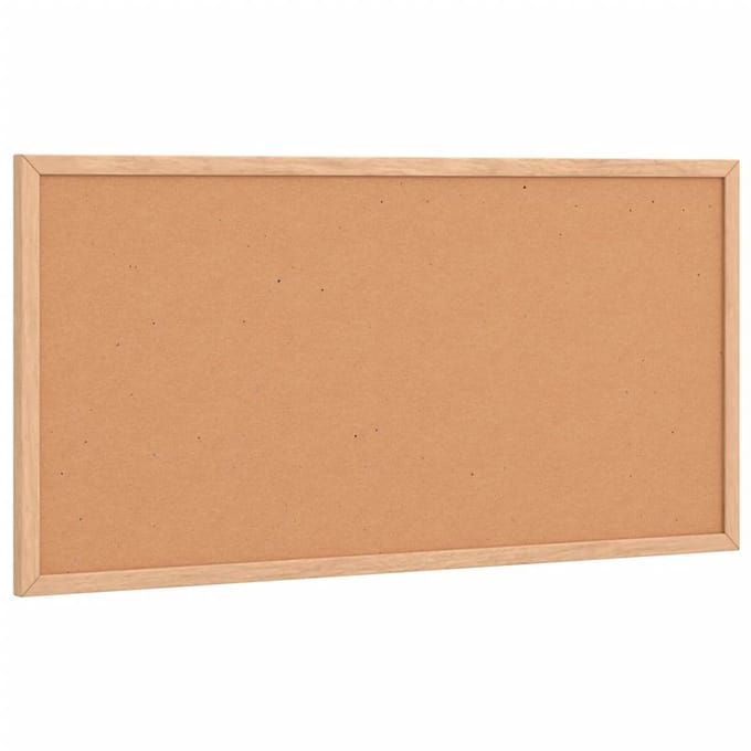 vidaXL - Kurkbord - met - massief - grenenhouten - frame - 60x30 - cm